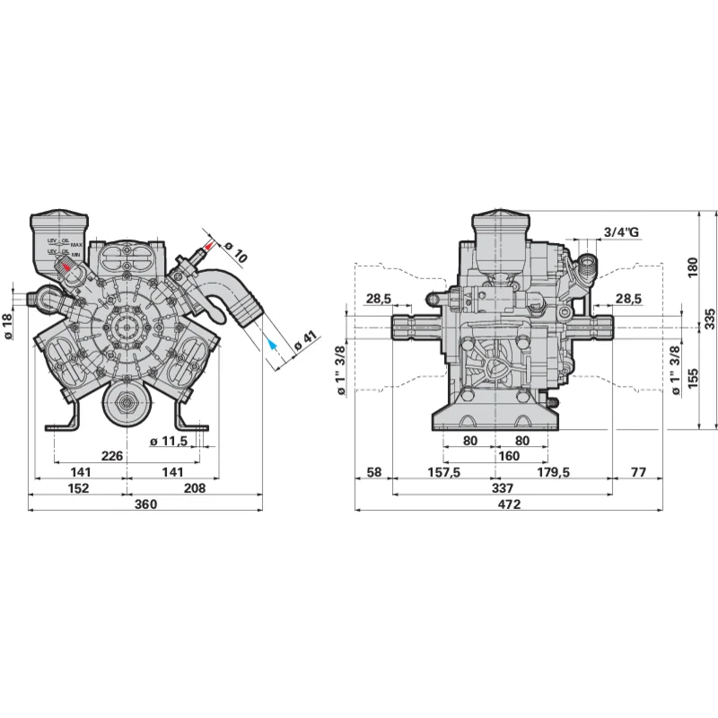 Annovi Reverberi - 32105 - Kolbenmembranpumpe