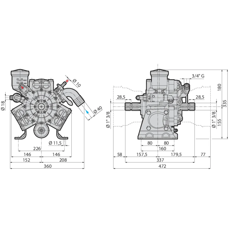 Annovi Reverberi - 32107 - Kolbenmembranpumpe