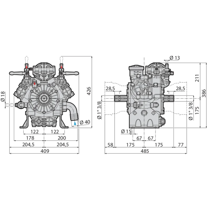 Annovi Reverberi - 32110 - Kolbenmembranpumpe