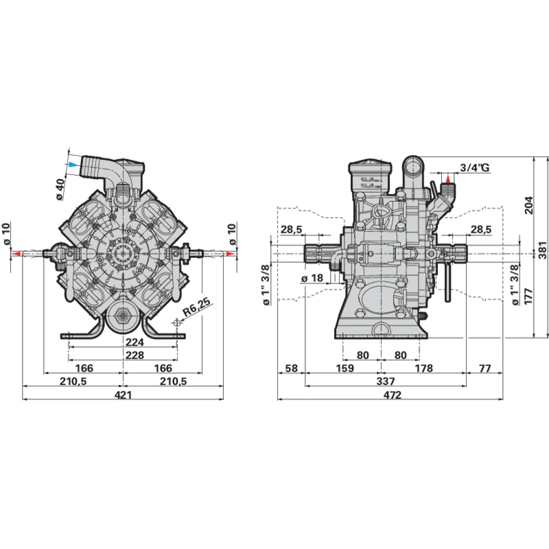 Annovi Reverberi - 32116 - Kolbenmembranpumpe