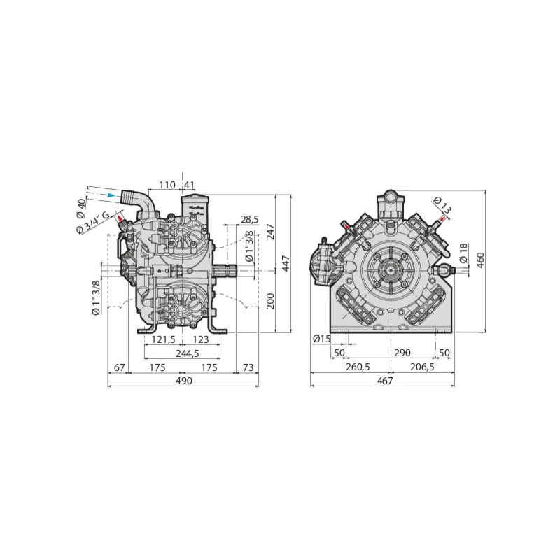 Annovi Reverberi - 32166 - Kolbenmembranpumpe