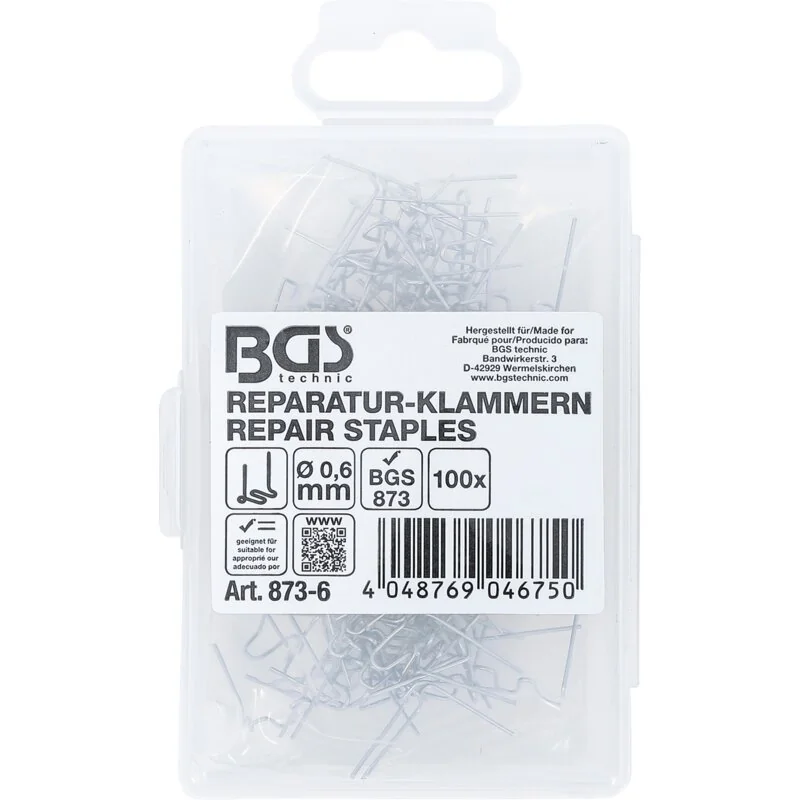 BGS - 00986608 - Reparaturklammern (Pack of 100)