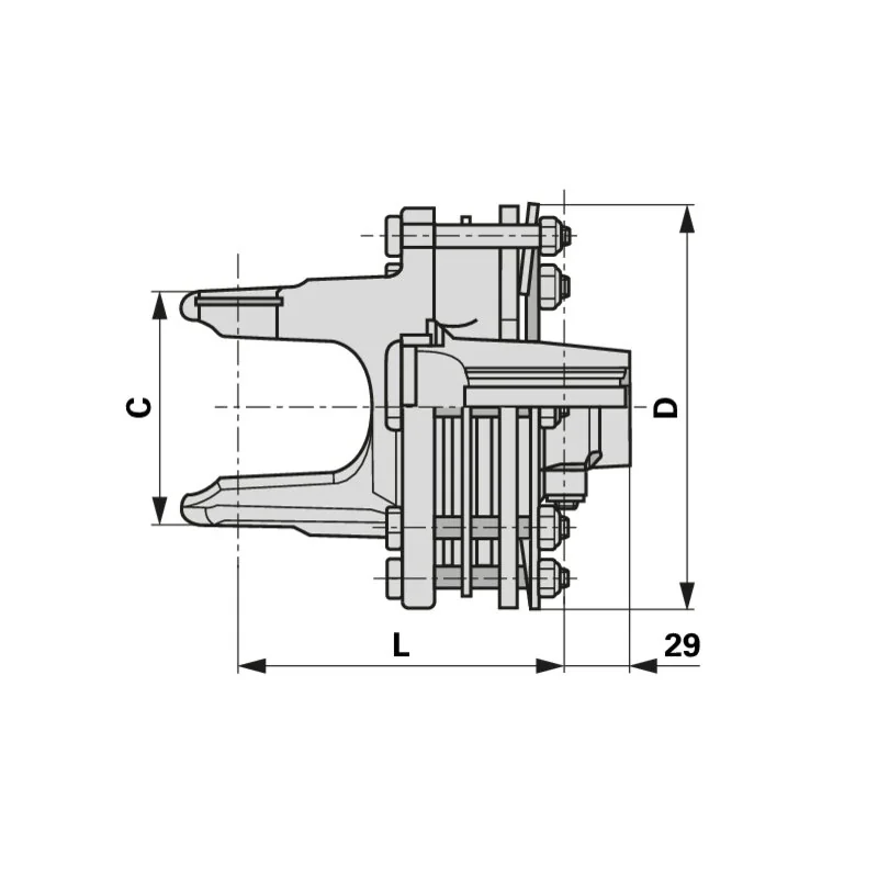 Bondioli Pavesi - 661M60304R - Reibscheibenkupplung