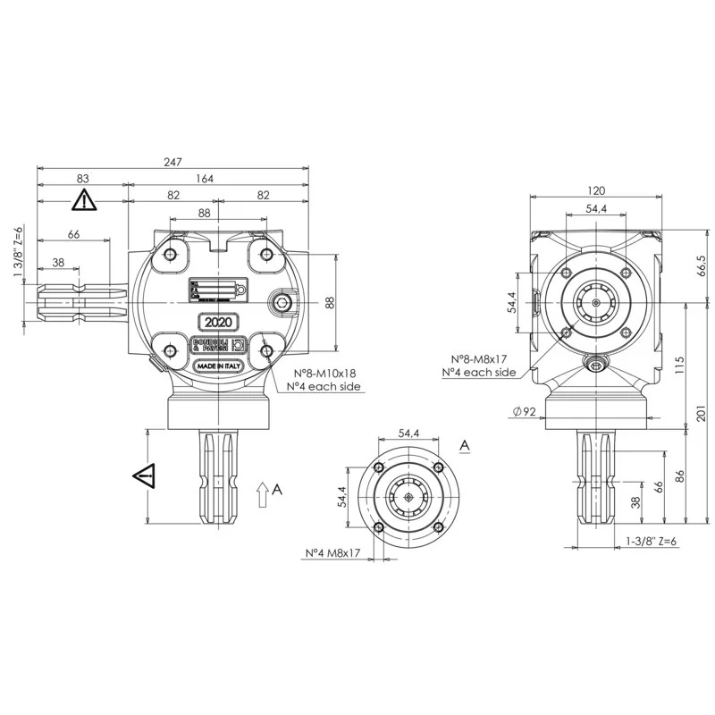 Bondioli Pavesi - S2020100R110 - Winkelgetriebe