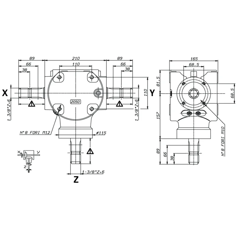 Bondioli Pavesi - S2050100G111 - T-Getriebe