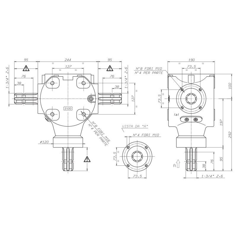 Bondioli Pavesi - S2100192G222 - T-Getriebe