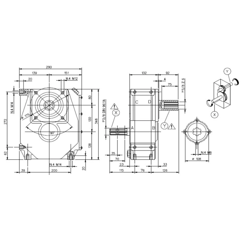 Bondioli Pavesi - ZBMS6016308020 - Stirnradgetriebe