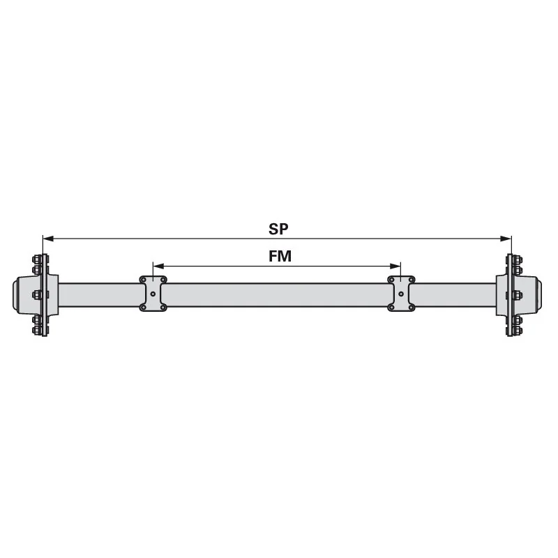 BPW - 55.56.001.602 - Laufachse