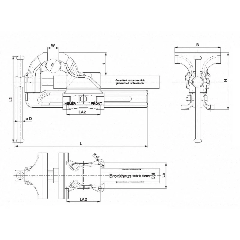 Brockhaus Heuer - HE 100100 - Schraubstock