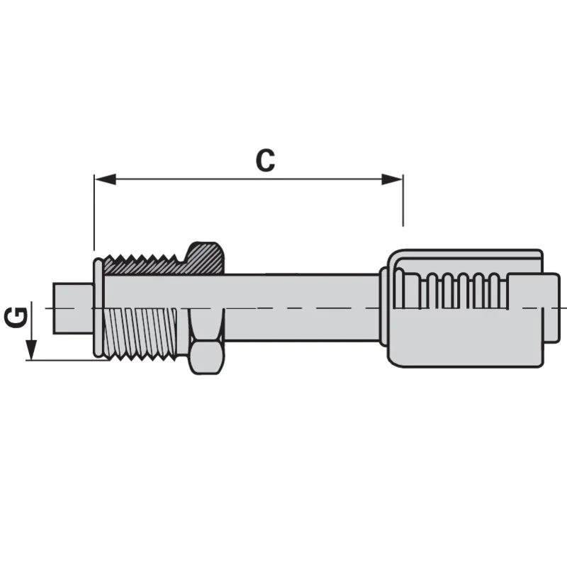 Burgaflex - 52213-10-12S - Gewindezapfen KL ORS, DN16, 7/8-18