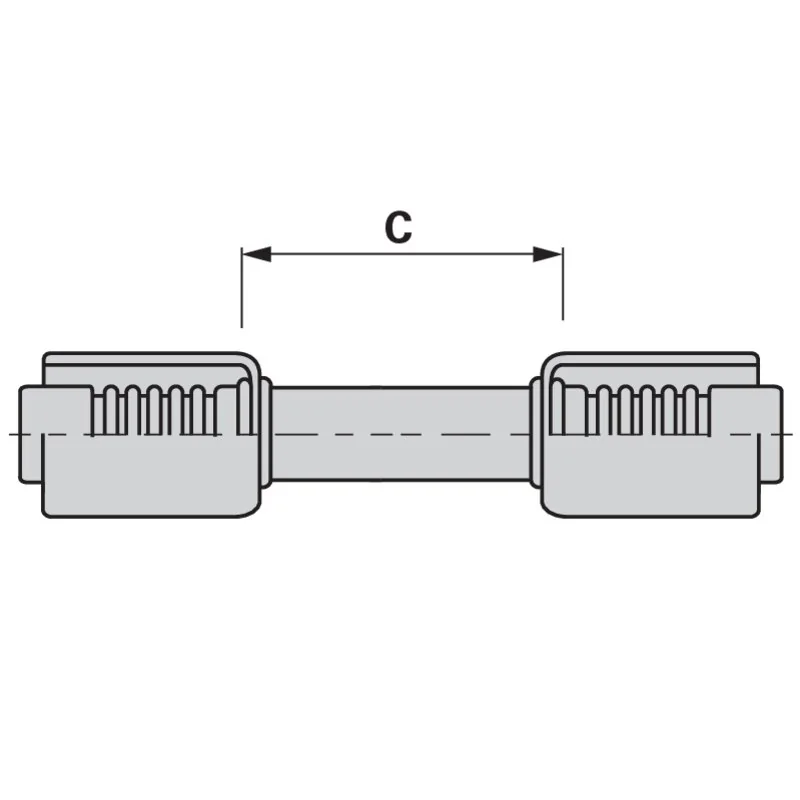 Burgaflex - 527087-10-10S - Schlauchverbinder KL DN12