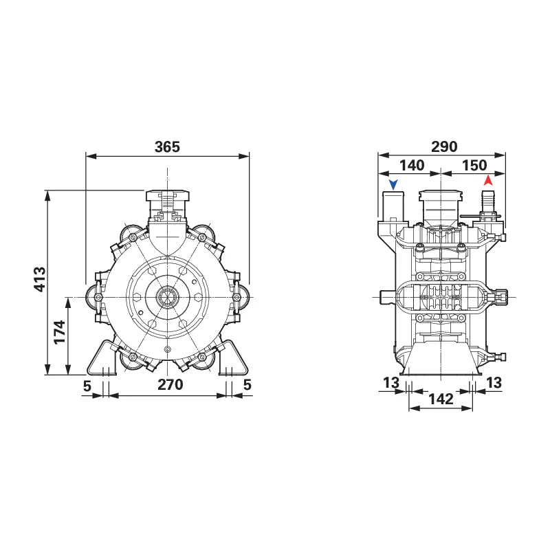 Comet - 6105003600 - Kolbenmembranpumpe
