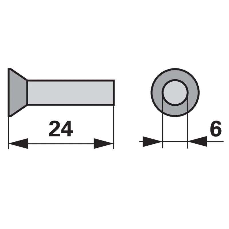 ESM - 323.1801 - Linsenkopfnieten (Pack of 90)