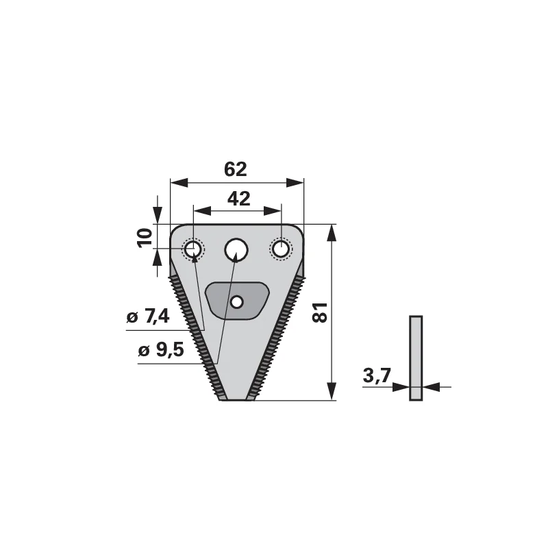 ESM - 344.3411 - Mähmesserklinge