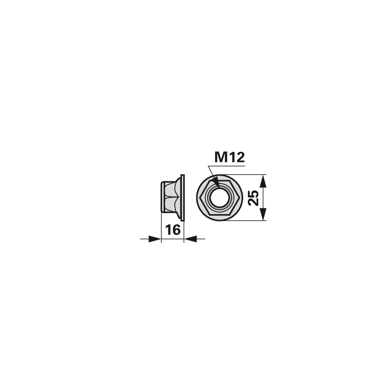 ESM - 538.1110 - Flanschmutter