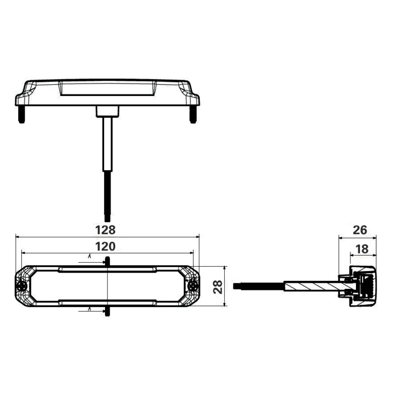 Fabrilcar - 42-4056-301 - LED Blitzleuchte
