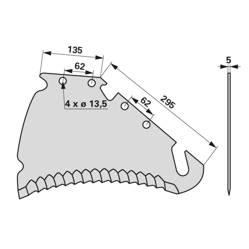 FRANK - 17502 - Ladewagenmesser