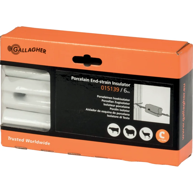 Gallagher - 015139 - Zug- und Eckisolator (Pack of 6)