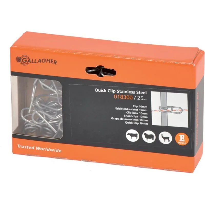 Gallagher - 018300 - Edelstahlclip (Pack of 25)