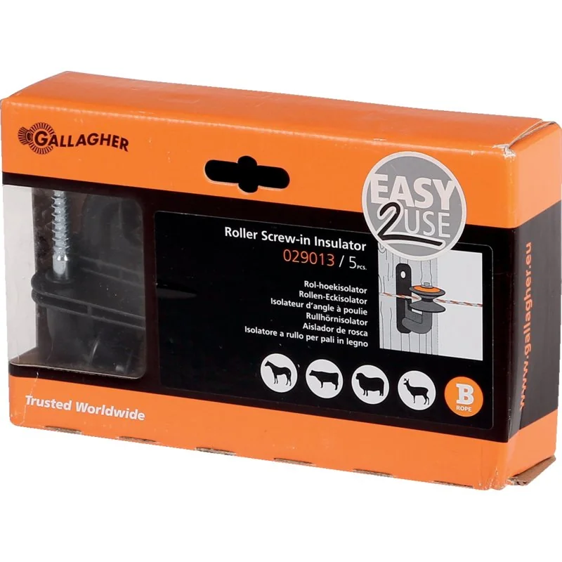 Gallagher - 029013 - Rollen-Eckisolator (Pack of 5)