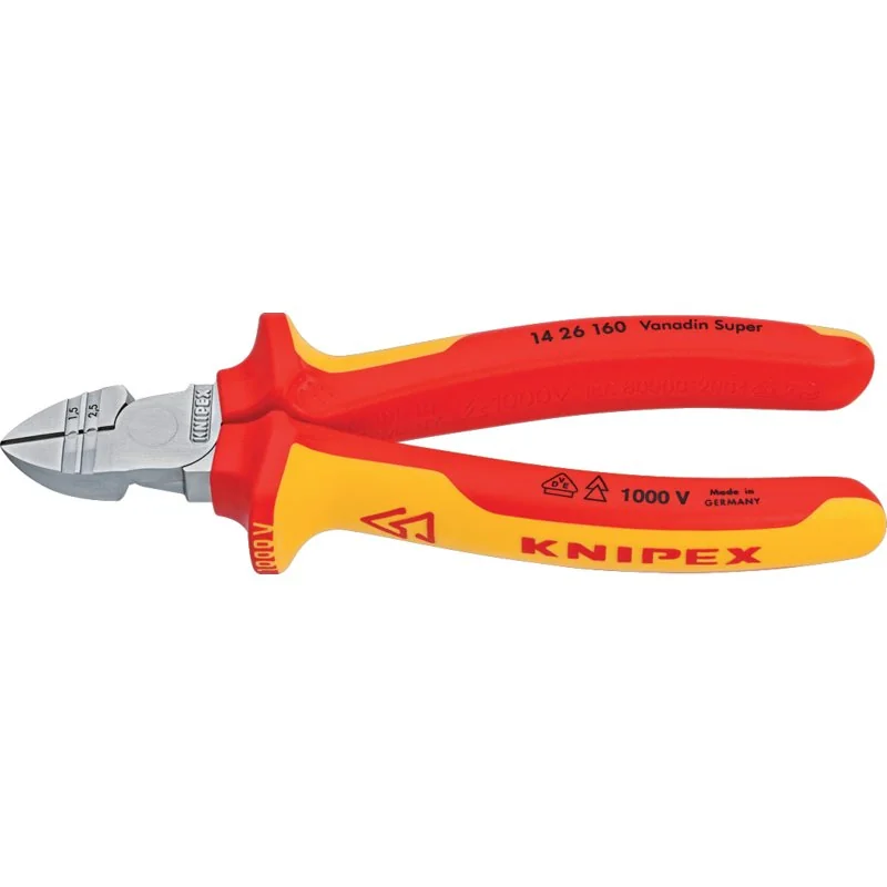 Knipex - 14 26 160 - Abisolier-Seitenschneider