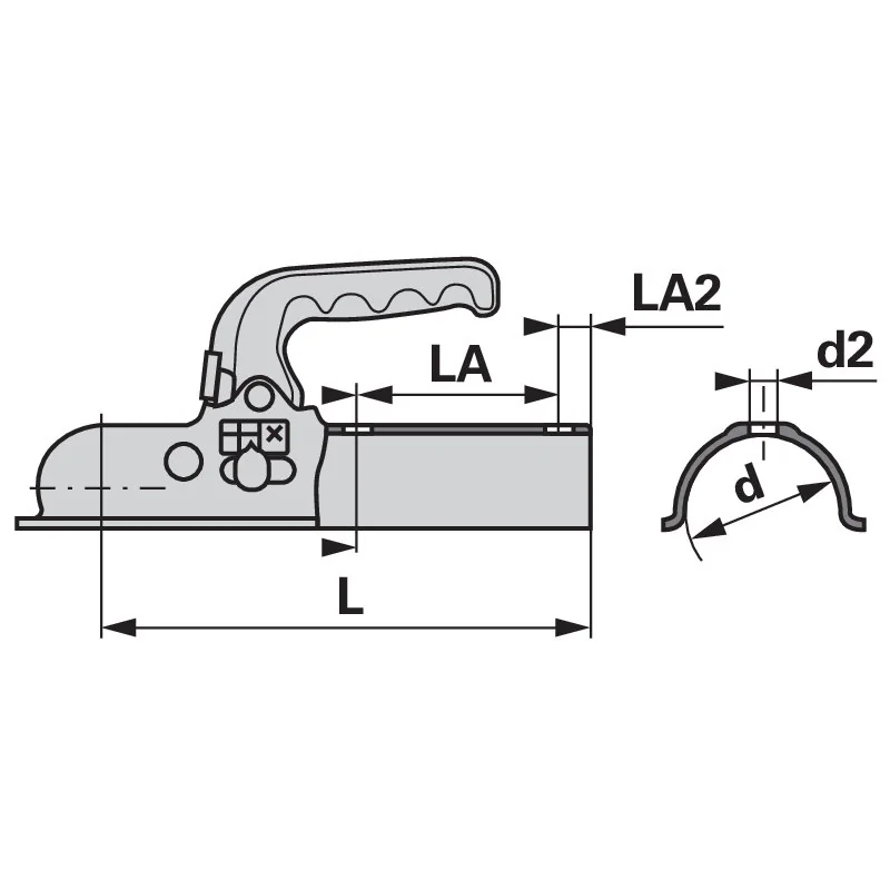 Knott - K14-A - Anhängerkupplung