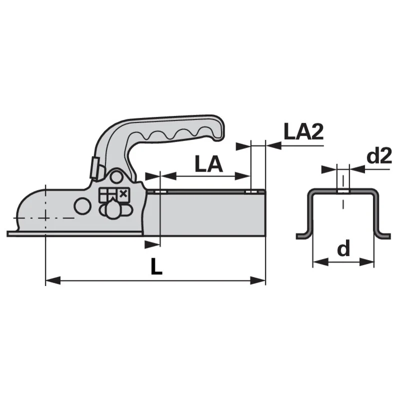 Knott - KQ14-C - Anhängerkupplung