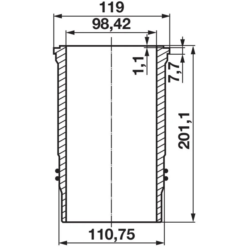 Kolbenschmidt - D155 - Kolbenbuchsensatz