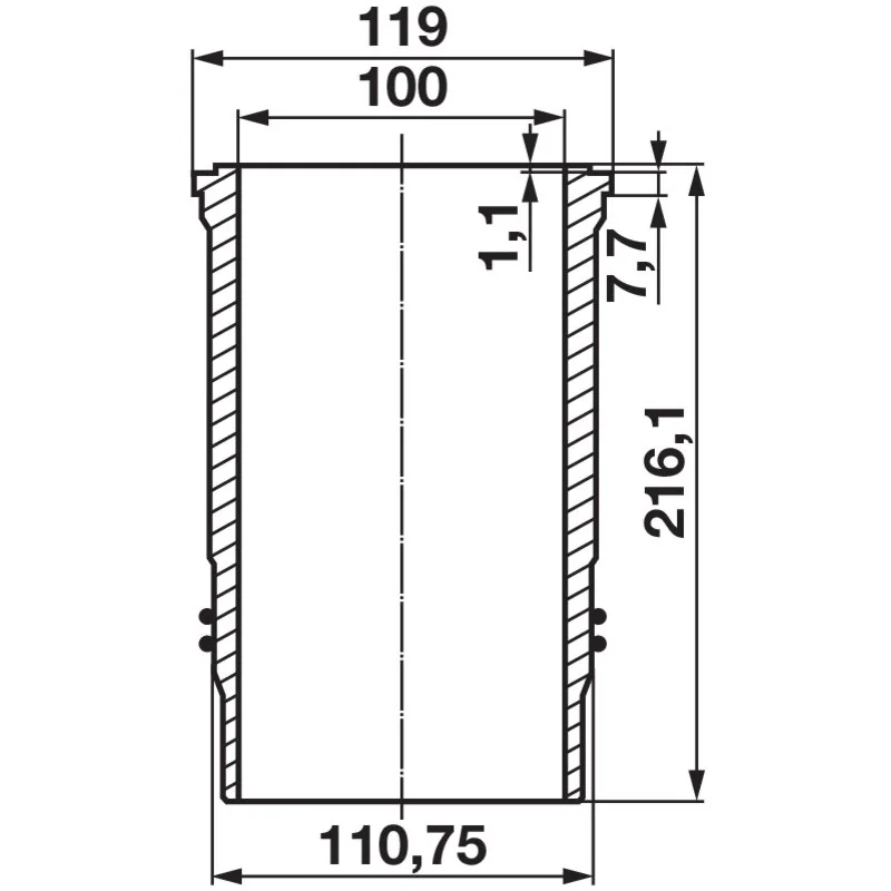 Kolbenschmidt - DT402 - Kolbenbuchsensatz