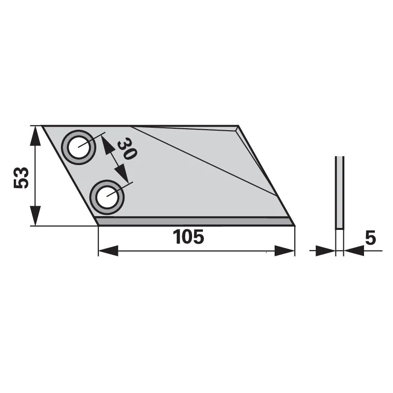 MWS - 37000 - Häckslermesser