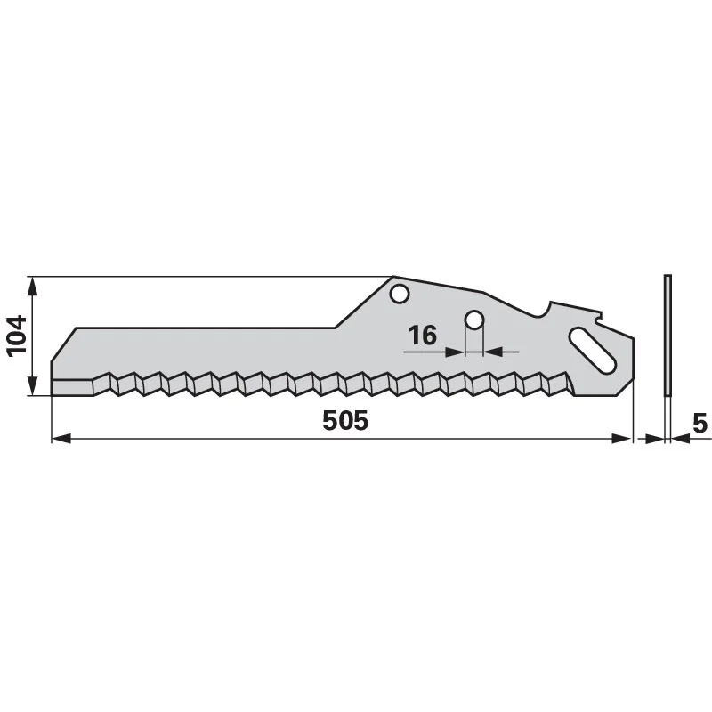 MWS - 434.018 - Ladewagenmesser