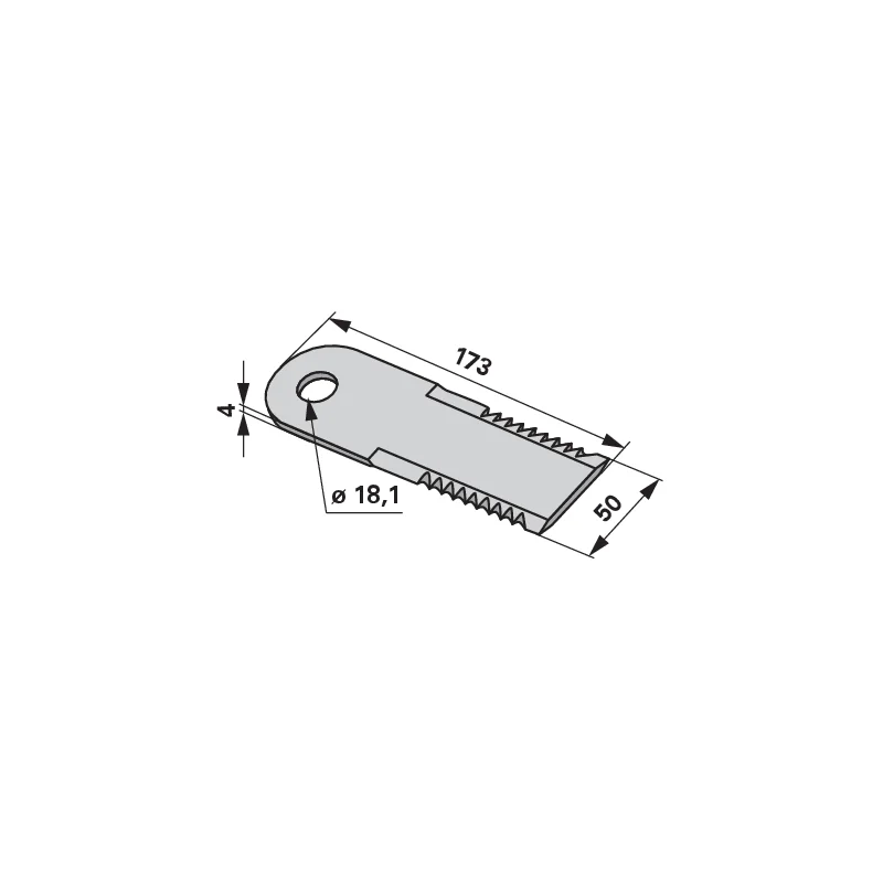 MWS - 553800-3 - Häckslermesser