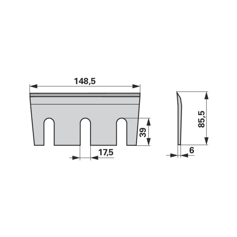MWS - JDE81243 - Häckslermesser