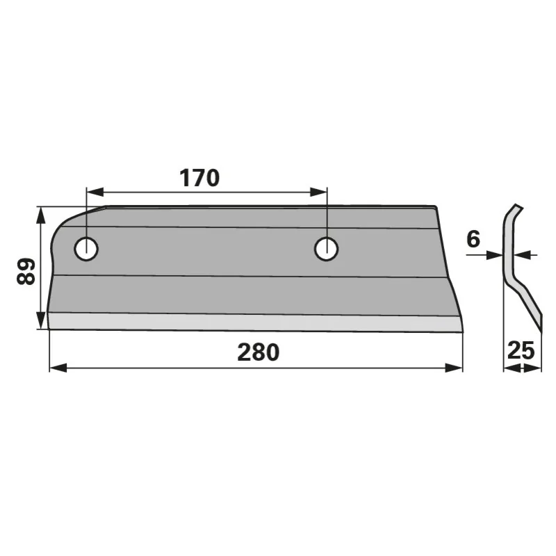 MWS - TP631 - Häckslermesser