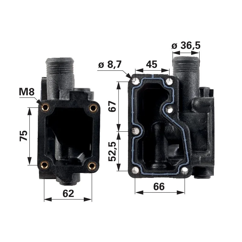 Perkins Original - 4133L054 - Thermostatgehäuse
