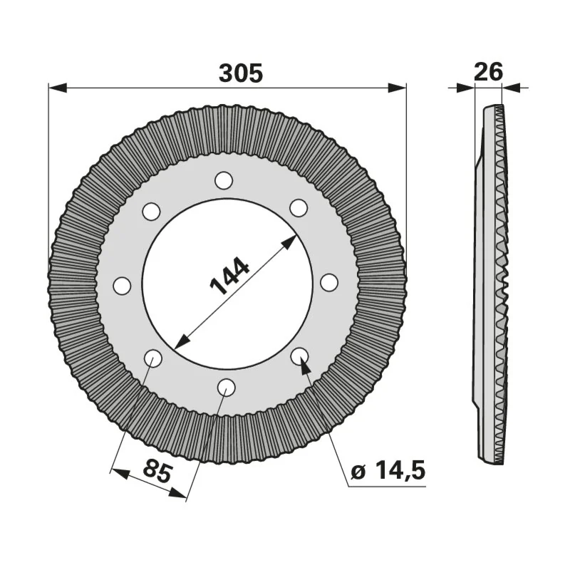 Pöttinger - 00+261.80.003.1 - Tellerrad