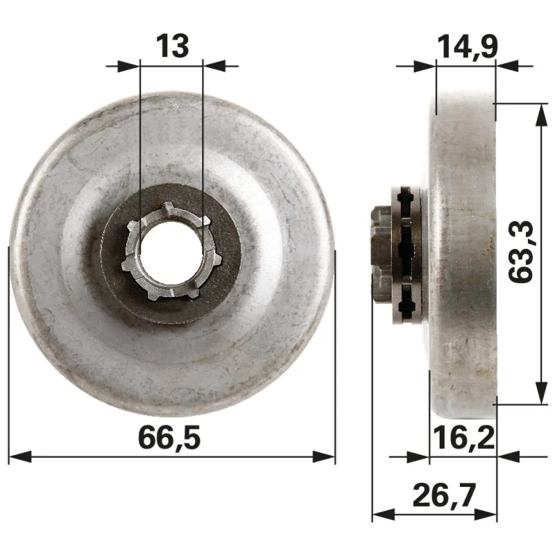 Prillinger Longlife - 41726X - Ringkettenrad Longlife