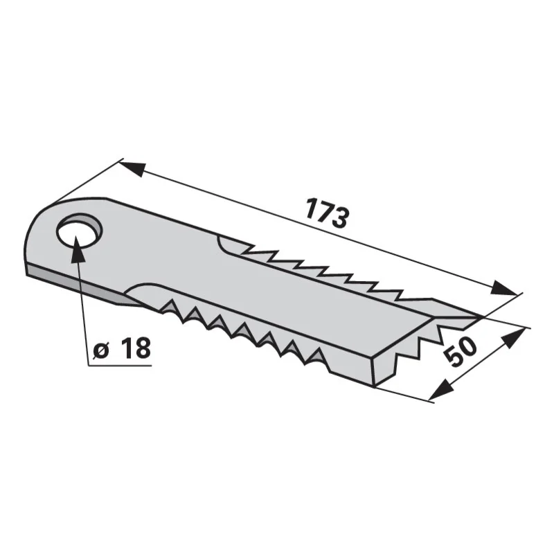 Radura - 42232 - Häckslermesser