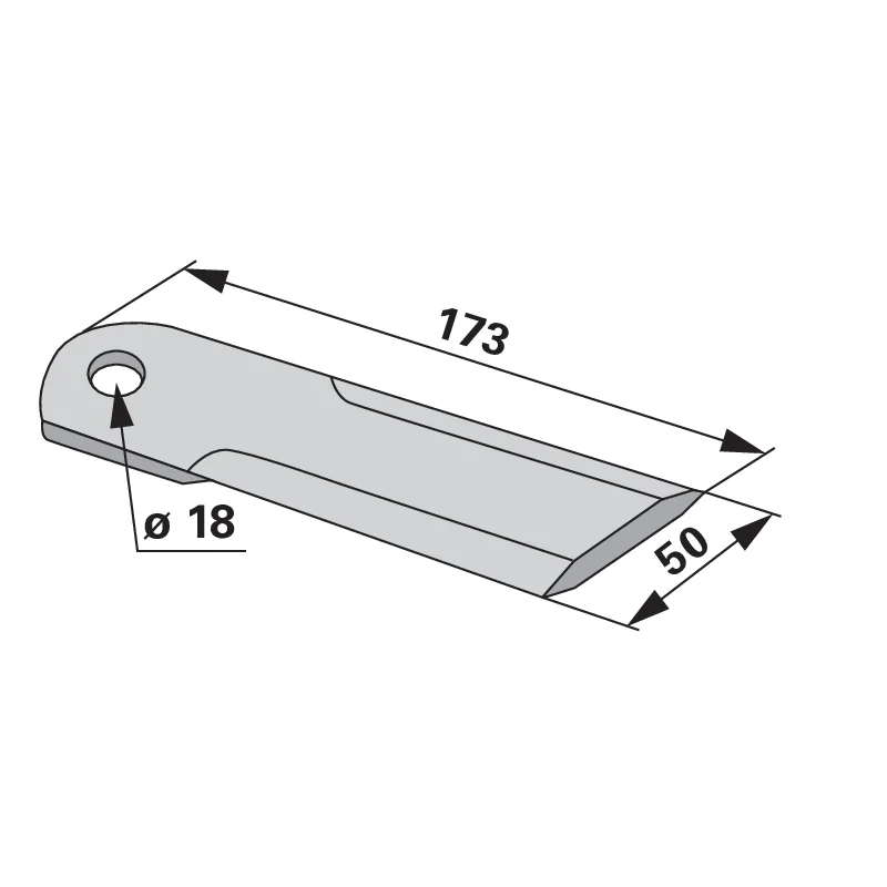Radura - 42246 - Häckslermesser