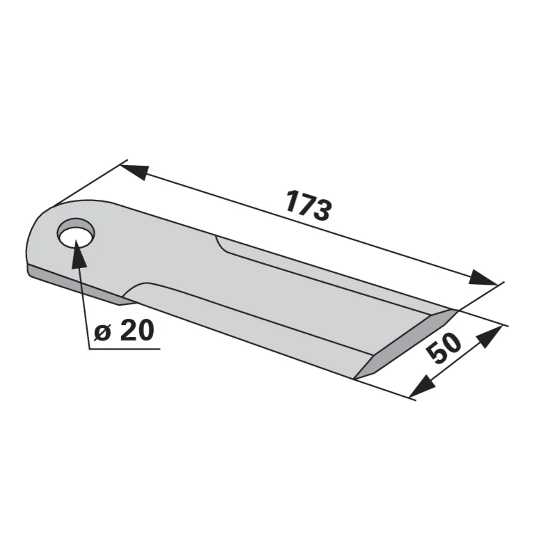 Radura - 42255 - Häckslermesser
