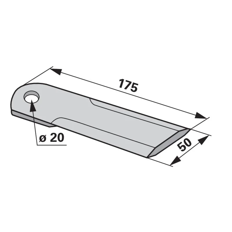 Radura - 51007 - Häckslermesser