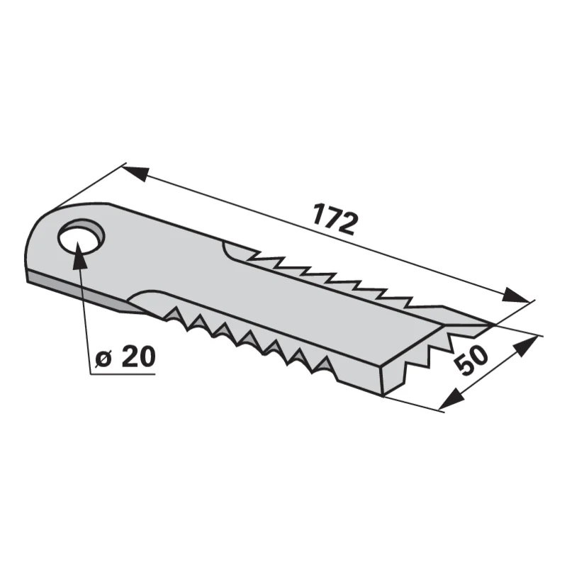 Radura - 51128 - Häckslermesser