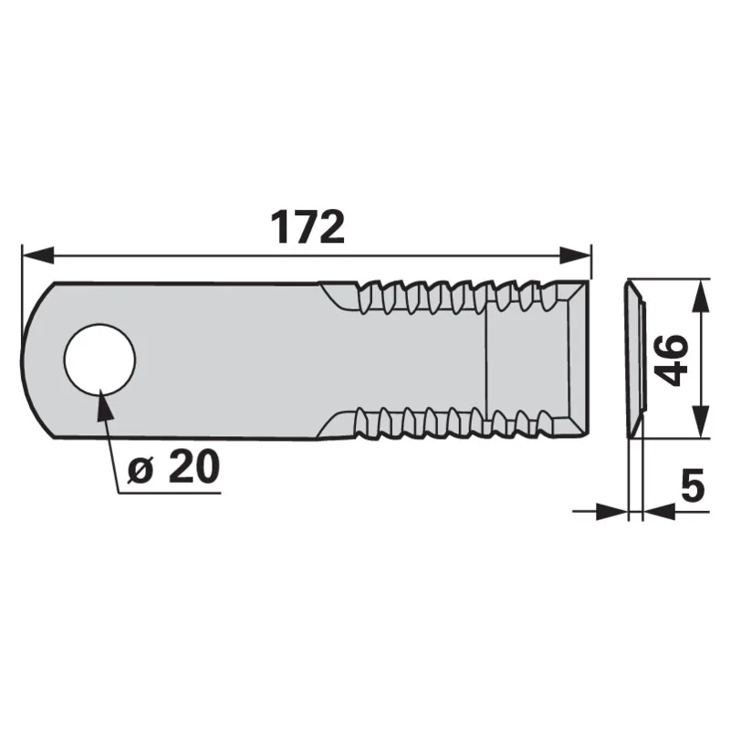 Radura - 53397 - Häckslermesser-Set