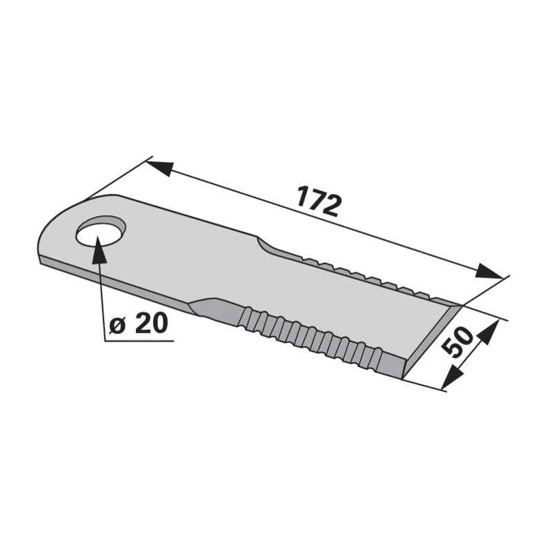 Radura - 786 - Häckslermesser
