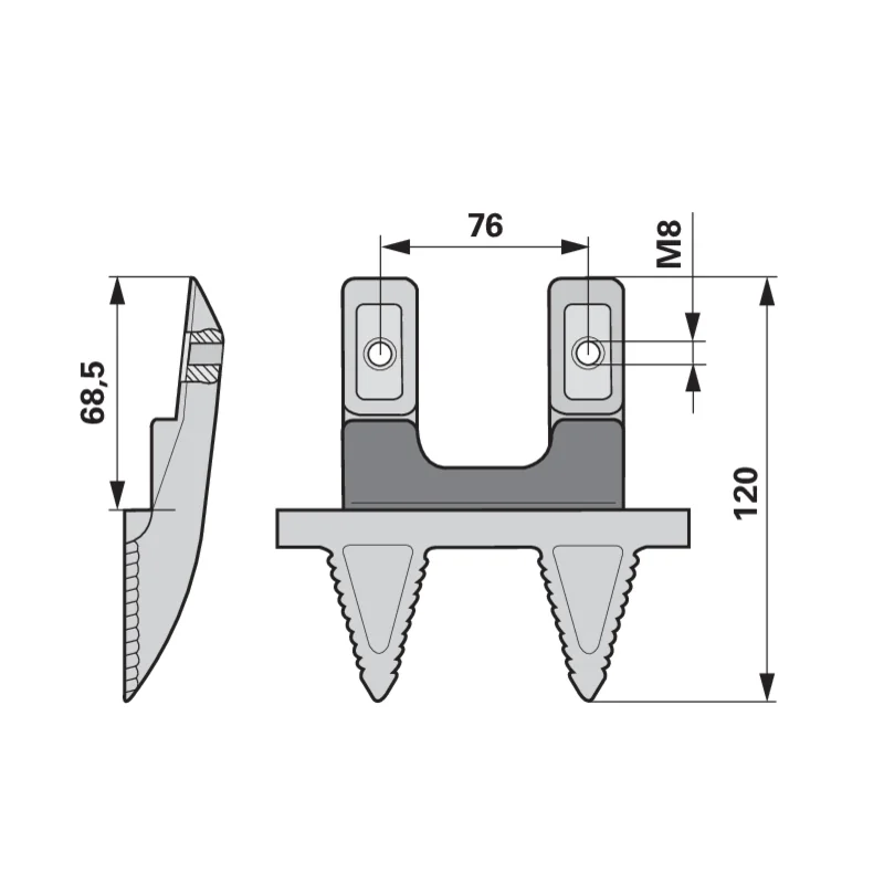 Rapid - 281402 - Doppelmulchfinger
