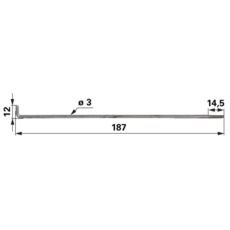Rotax - 971602 - Reglerstange