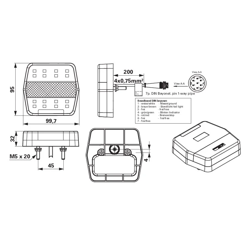 Sanube - 3H3158-100 - LED Rueckleuchte