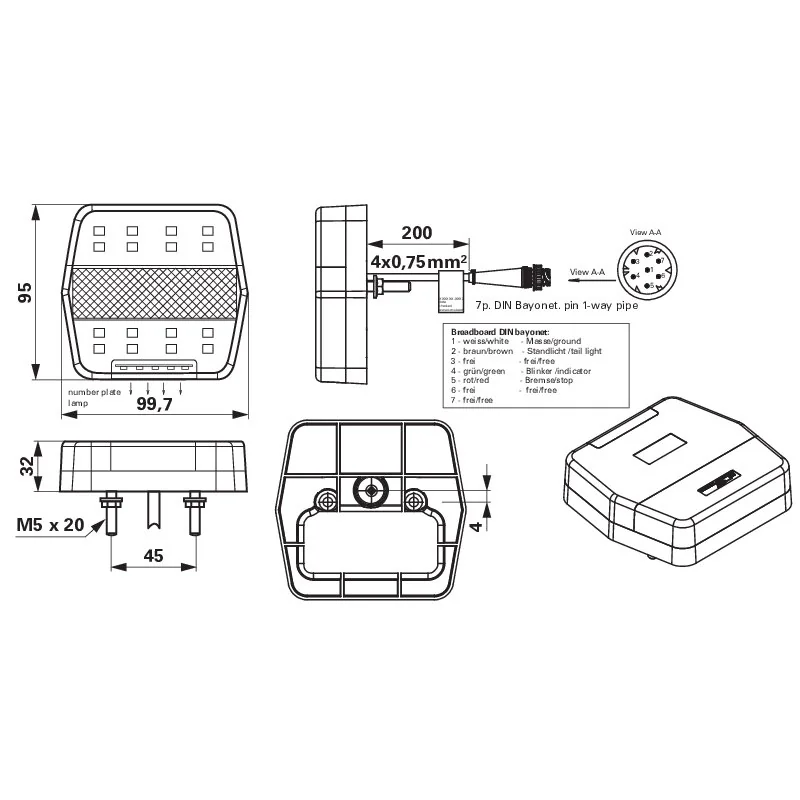Sanube - 3H3158-101 - LED Rueckleuchte