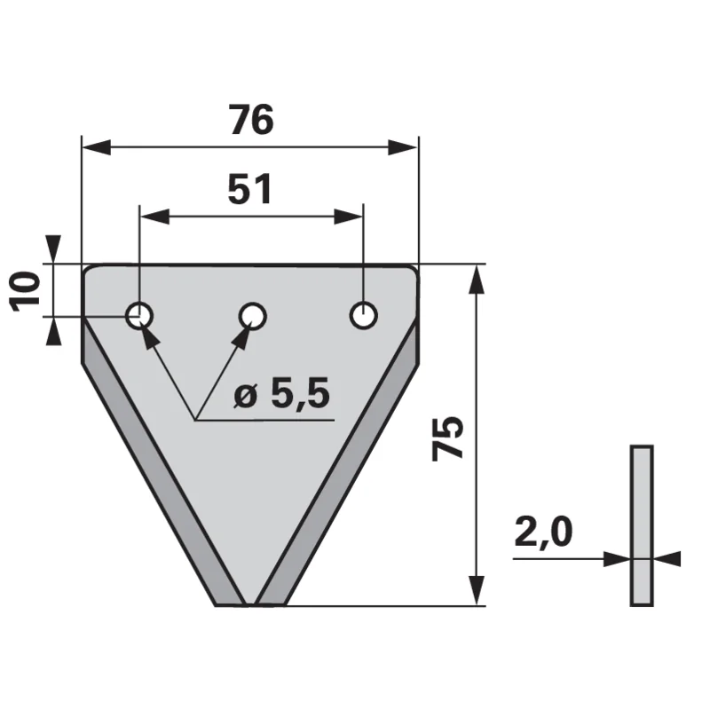 Schröckenfux - 100.6151 - Mähmesserklinge (Pack of 25)