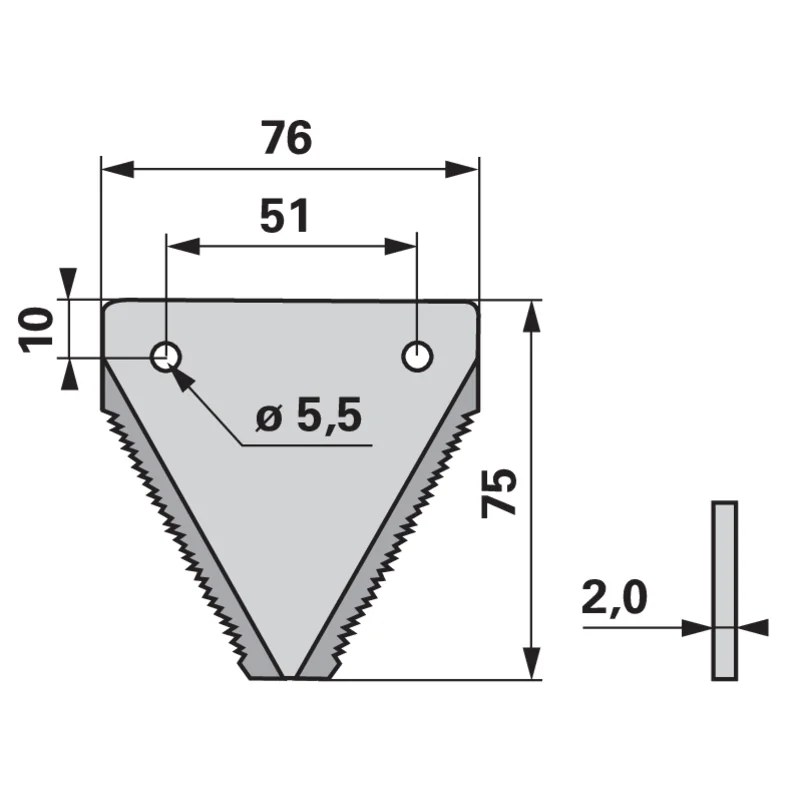 Schröckenfux - 100.6158 - Mähmesserklinge (Pack of 25)
